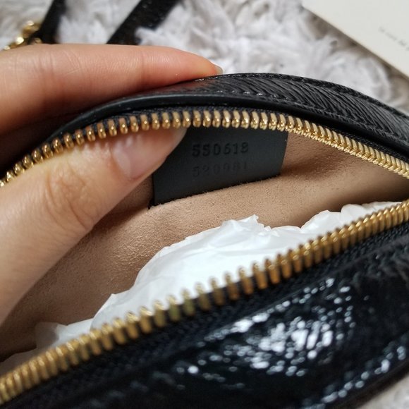 GUCCI Ophidia Mini GG Round Web Leather Crossbody Bag Black  Gucci Ophidia mini round crossbody bag